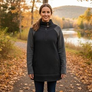 Prana Quarter Zip Pullover Fleece Sweater